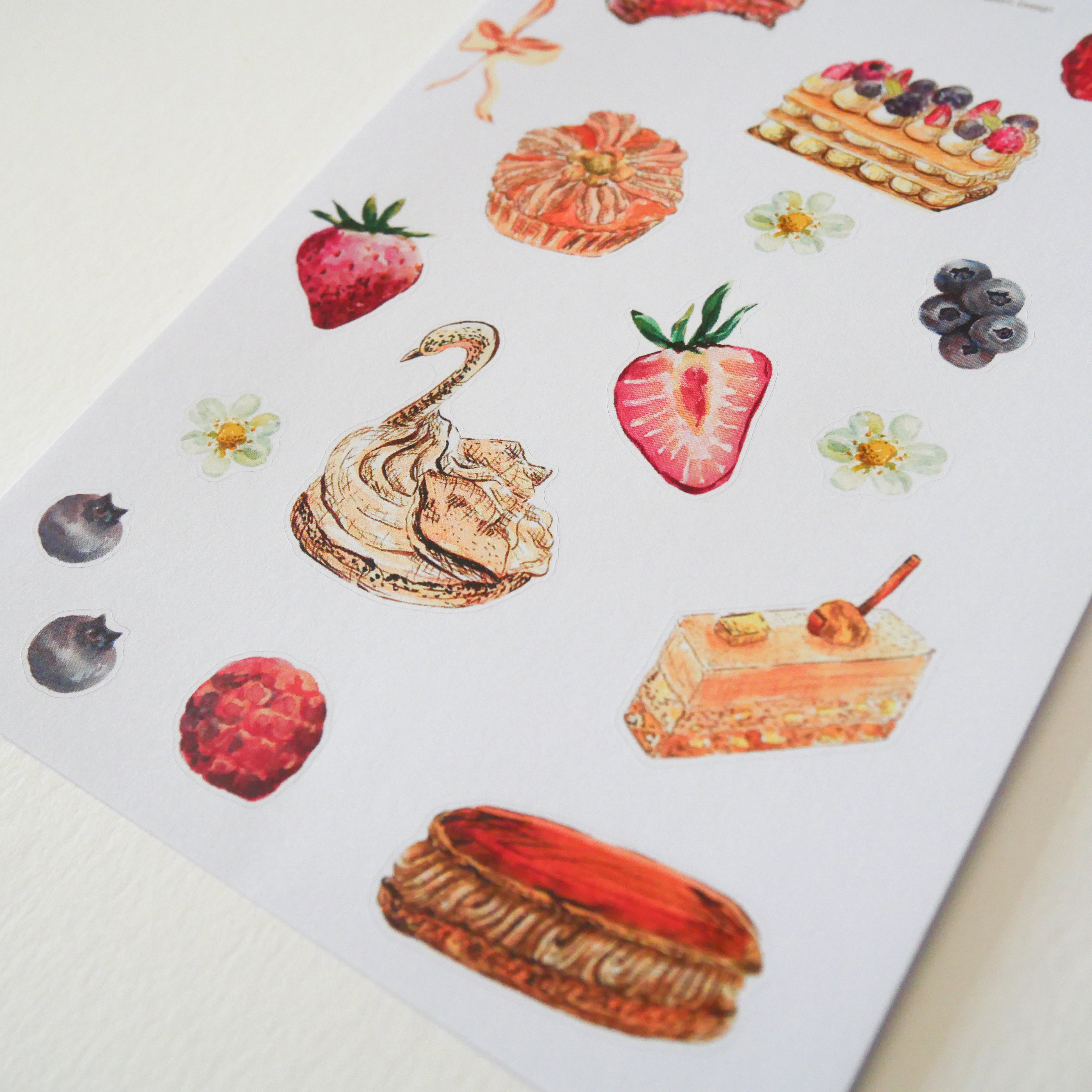 Pastry Love A Paper Stickers
