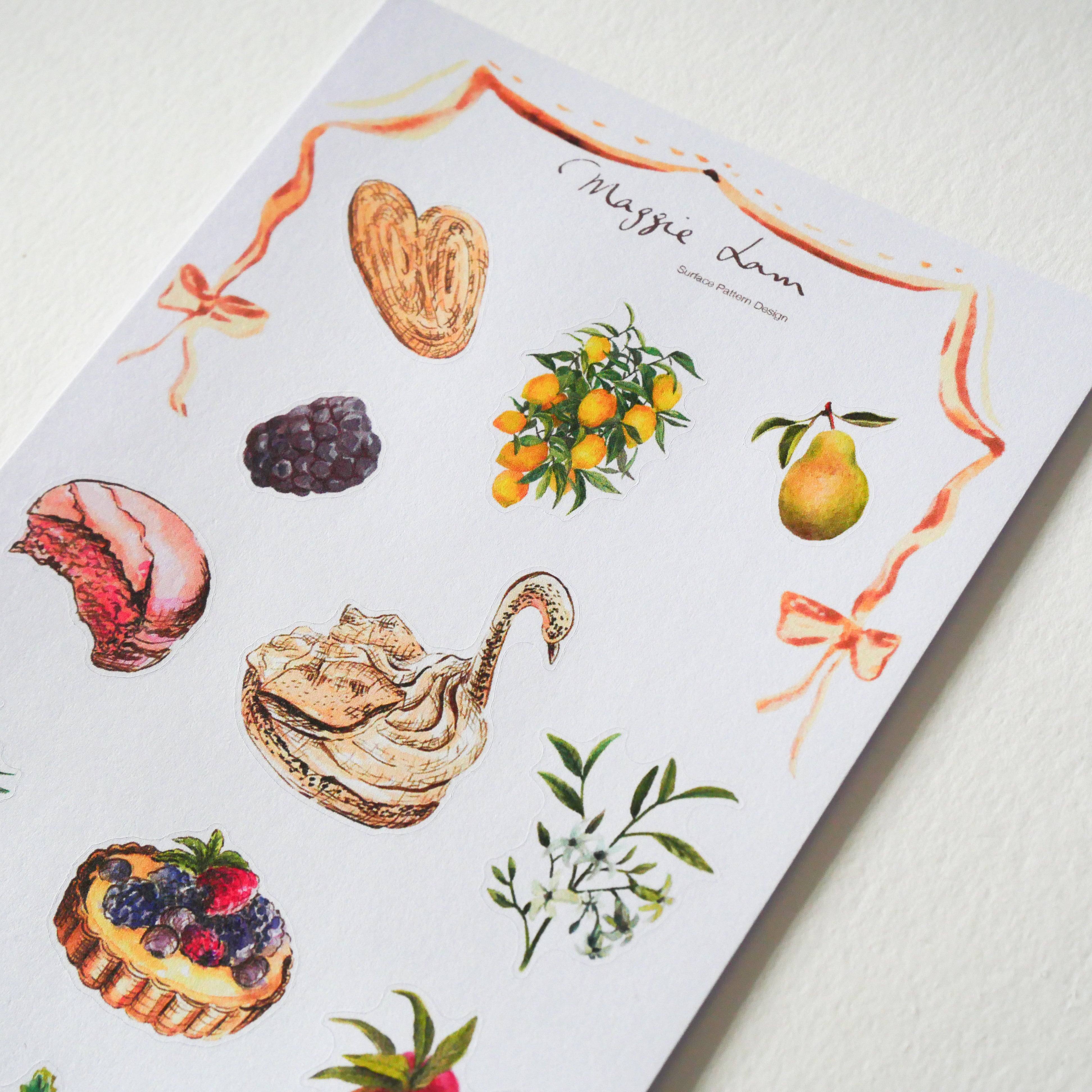 Pastry Love B Paper Stickers