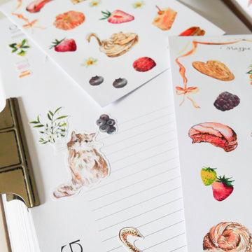 Pastry Love A Paper Stickers