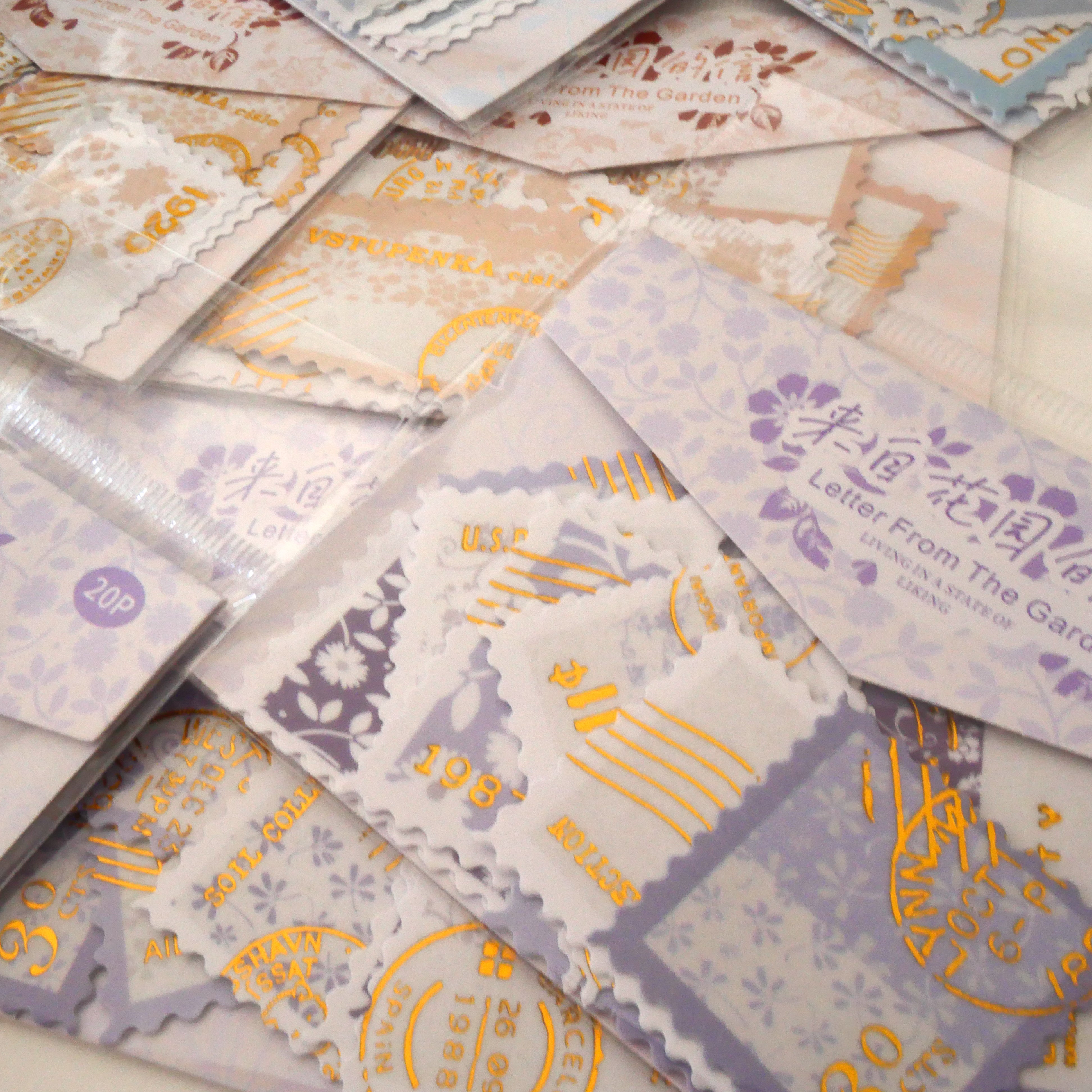 Letter From the Garden_Hand-Centered Rose_ Washi Flake Sticker Pack