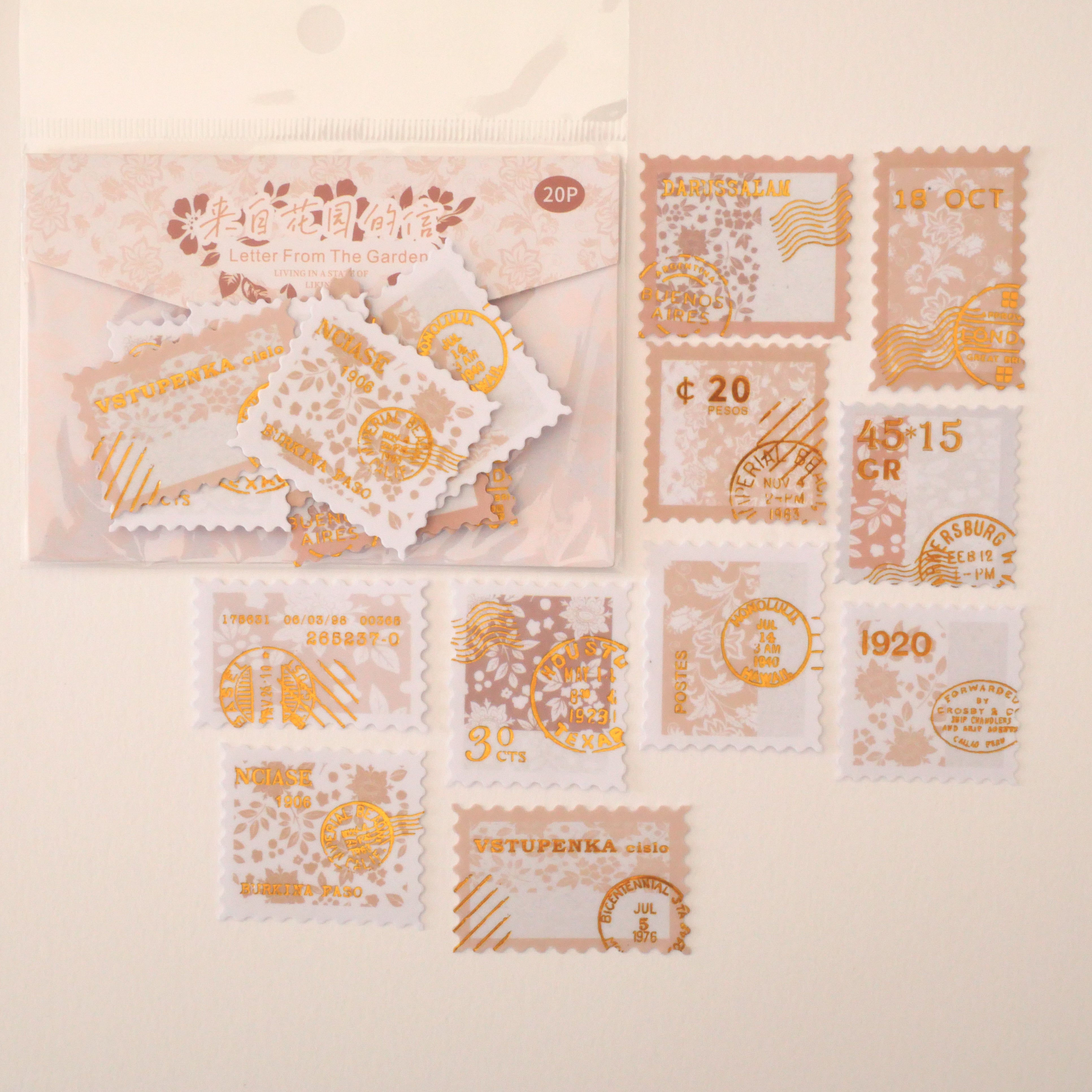 Letter From the Garden_The Late Relative of the Fall of the Sun_ Washi Flake Sticker Pack