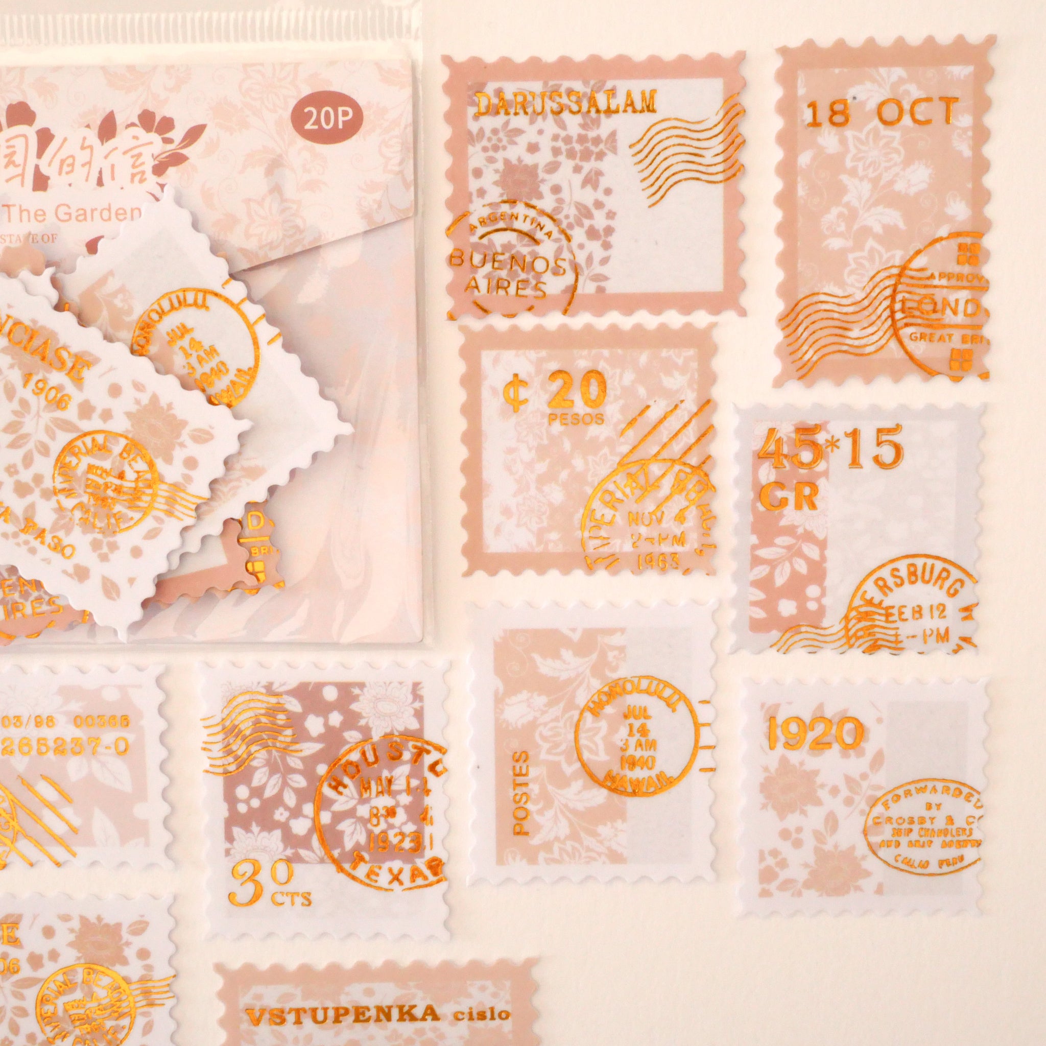 Letter From the Garden_The Late Relative of the Fall of the Sun_ Washi Flake Sticker Pack
