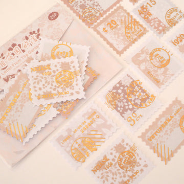 Letter From the Garden_Hand-Centered Rose_ Washi Flake Sticker Pack