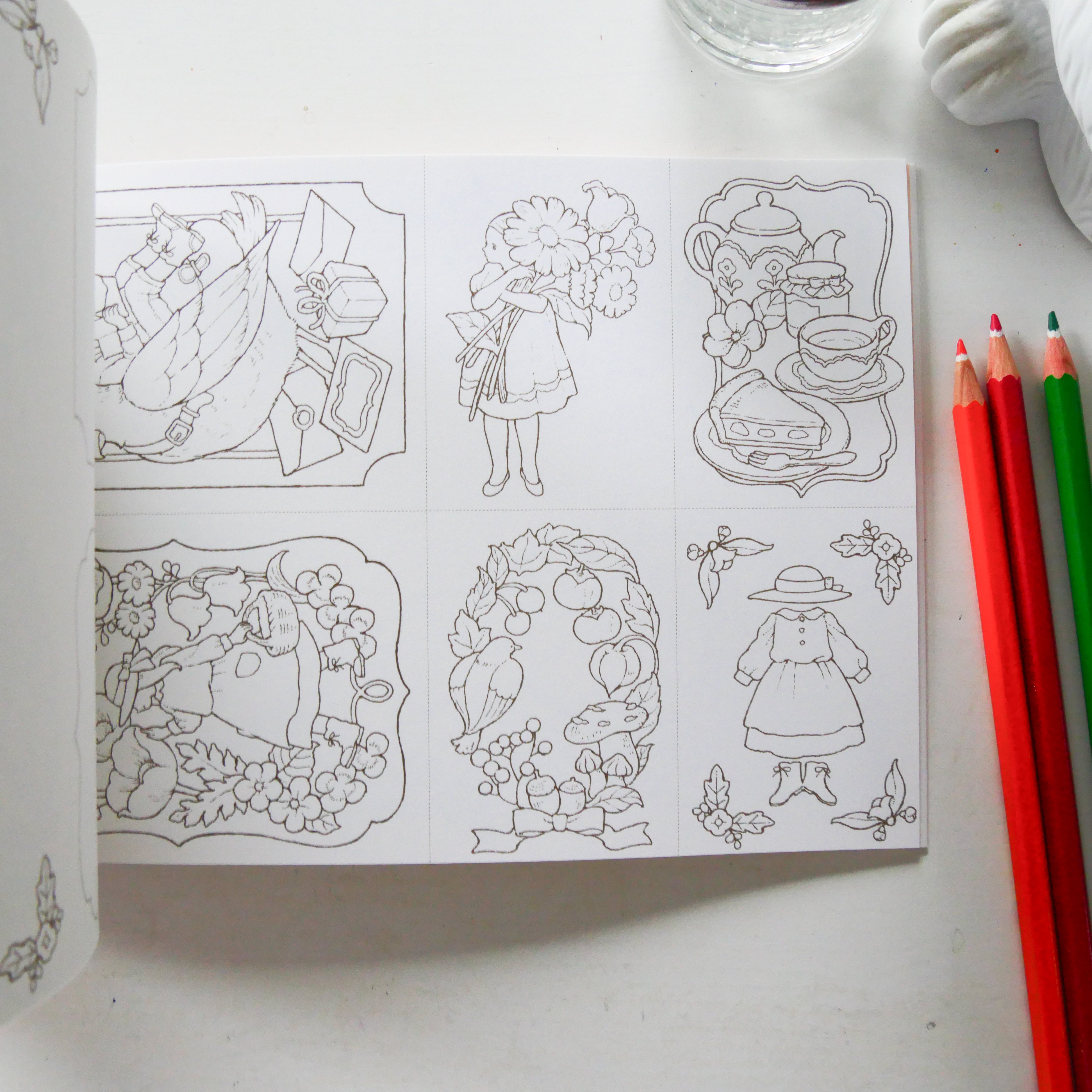 Revised edition of My Coloring Book POSTCARD BOOK: The Story of a Girl in the Woods