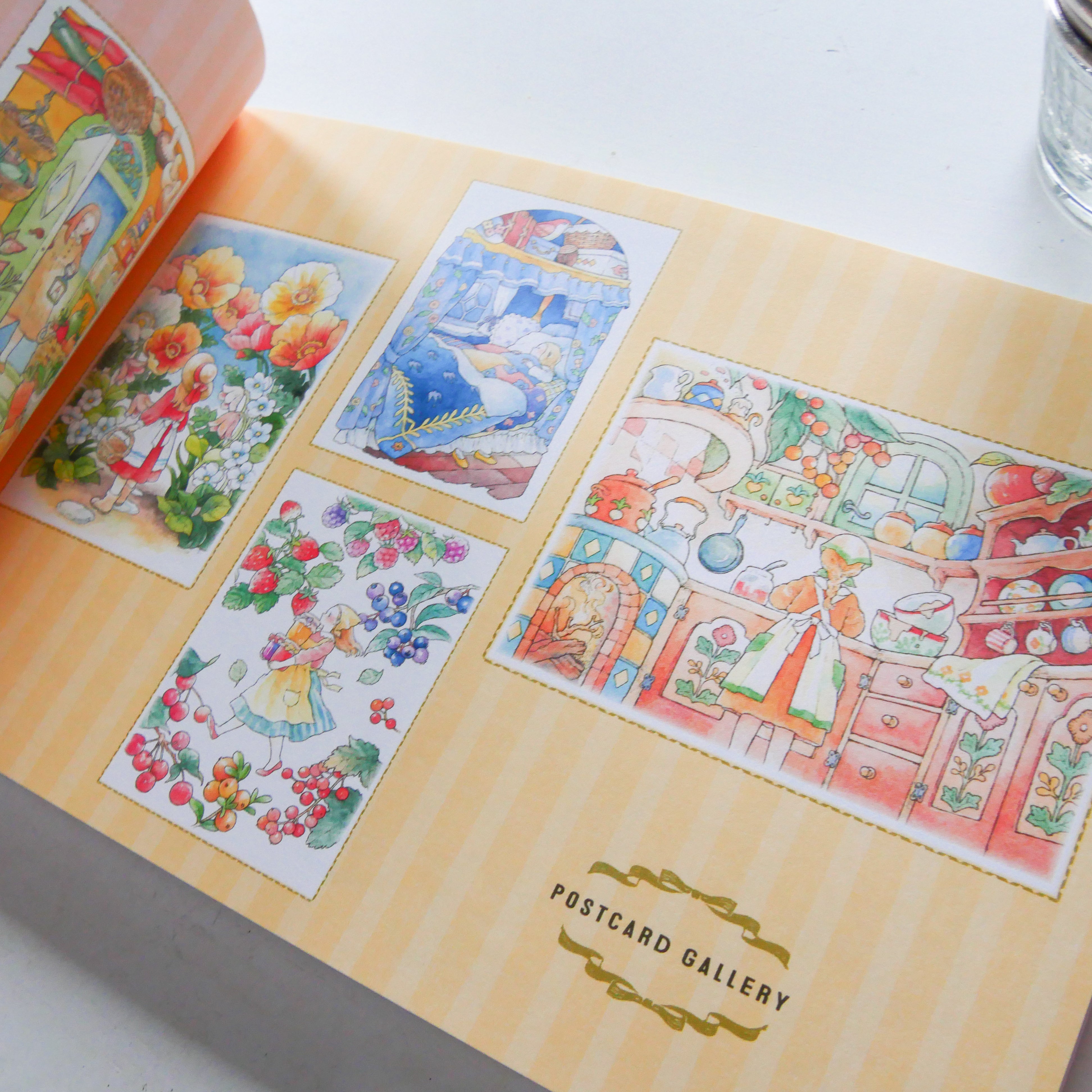 Revised edition of My Coloring Book POSTCARD BOOK: The Story of a Girl in the Woods