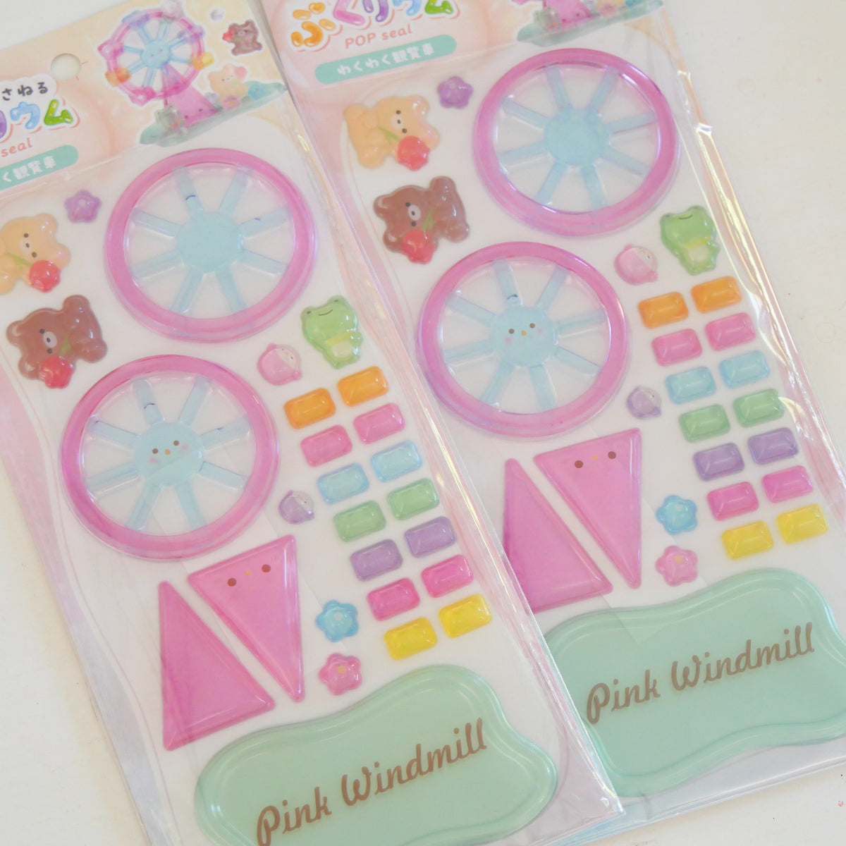 POP Seal/Stickers- Pink Windmill