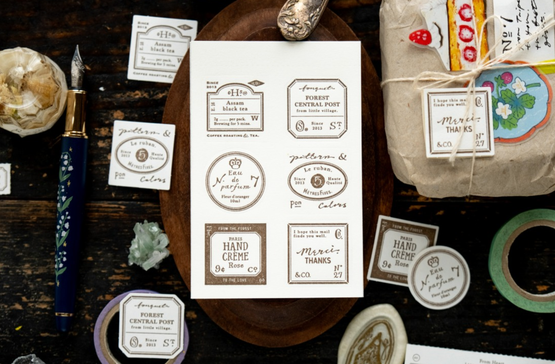 Grocery Labels Letterpress Book