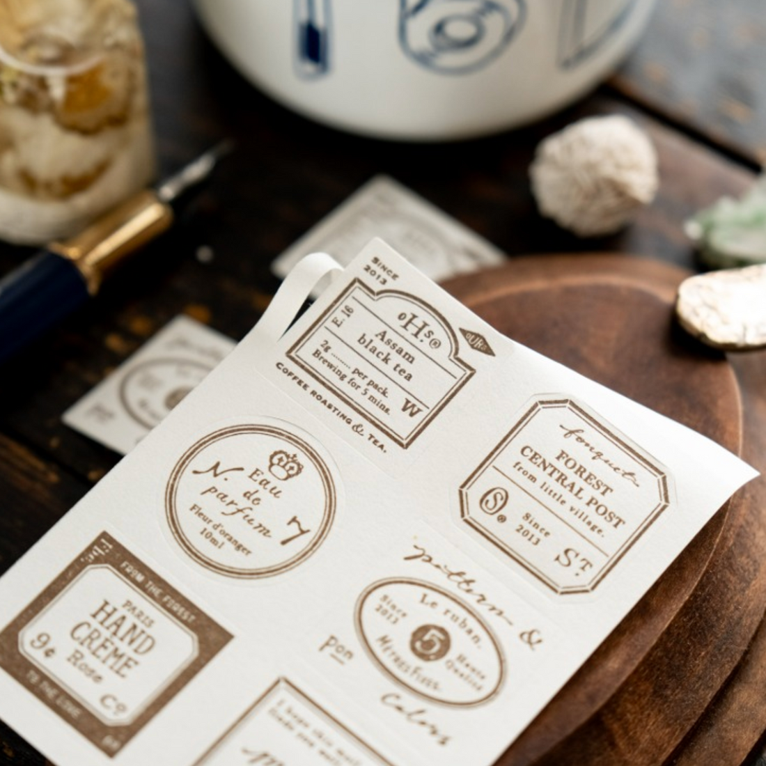 Grocery Labels Letterpress Book