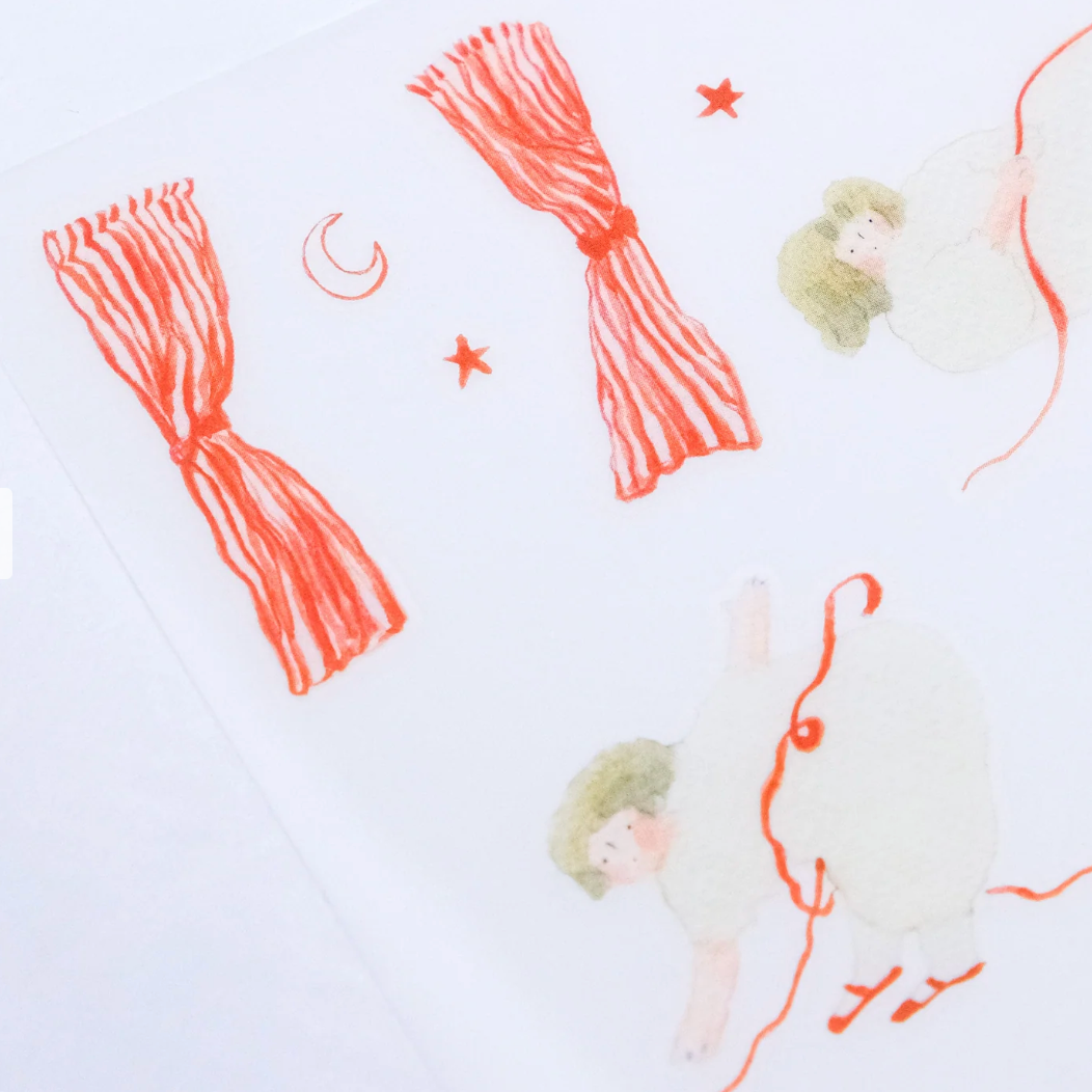 Some Red Lines Transfer Stickers
