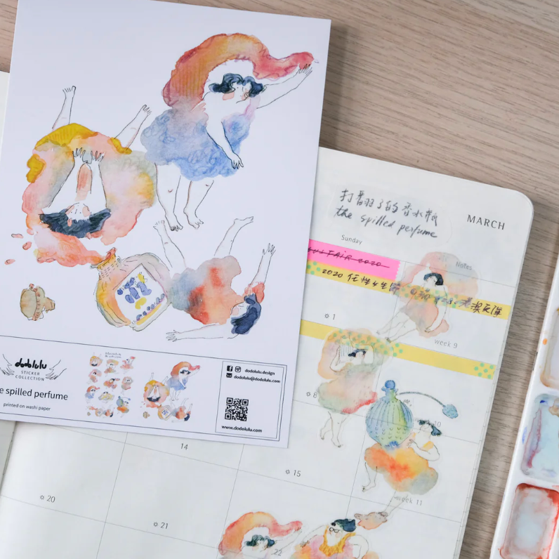 The Spilled Perfume Sticker Sheet