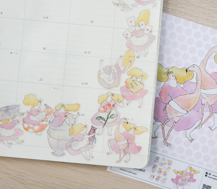 Alice in Wonderland Sticker Sheet