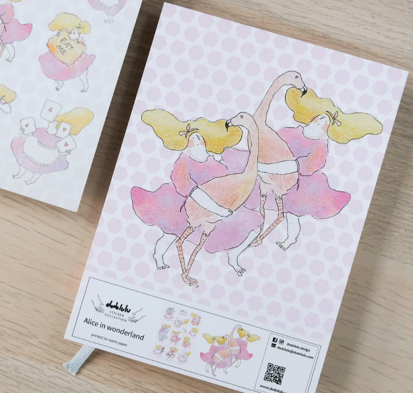 Alice in Wonderland Sticker Sheet