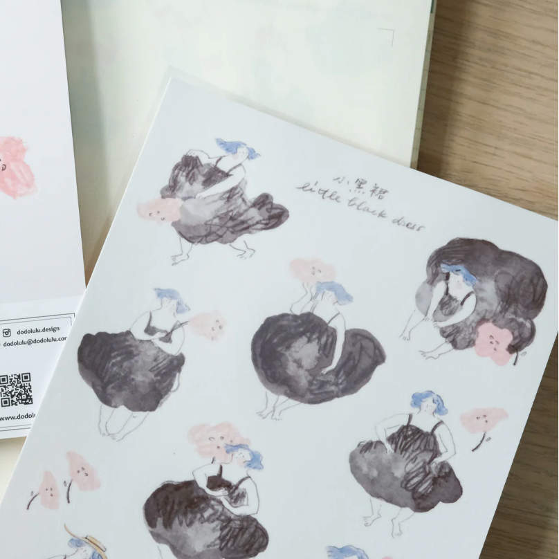 Little Black Dress Sticker Sheet