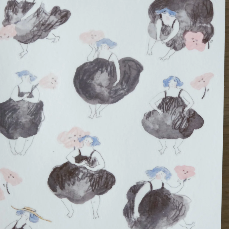 Little Black Dress Sticker Sheet