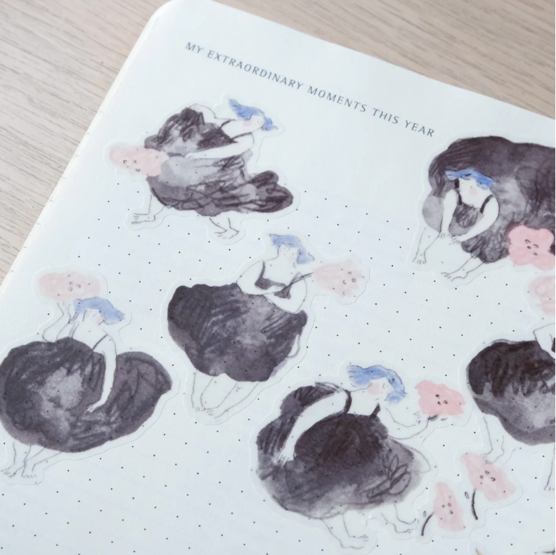 Little Black Dress Sticker Sheet