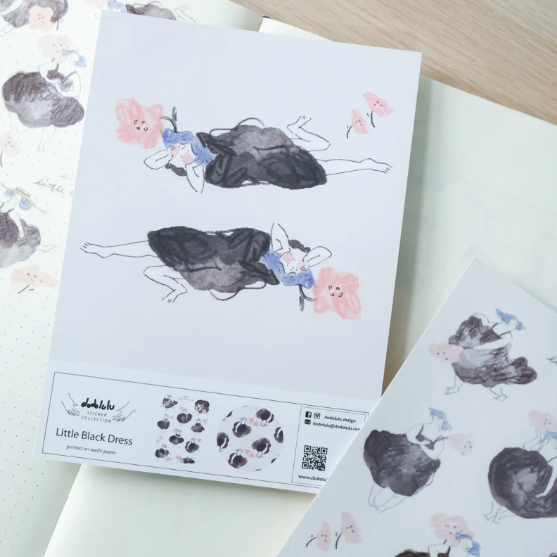 Little Black Dress Sticker Sheet
