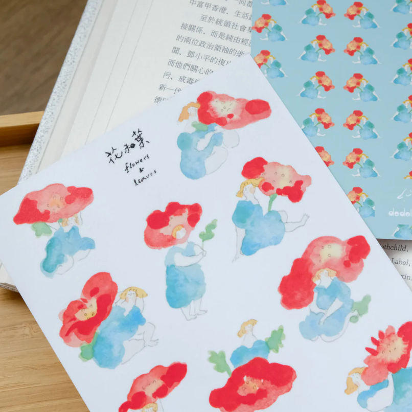 Flowers & Leaves Sticker Sheet