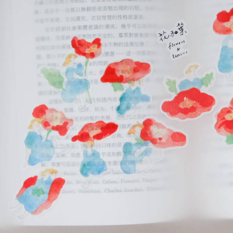 Flowers & Leaves Sticker Sheet