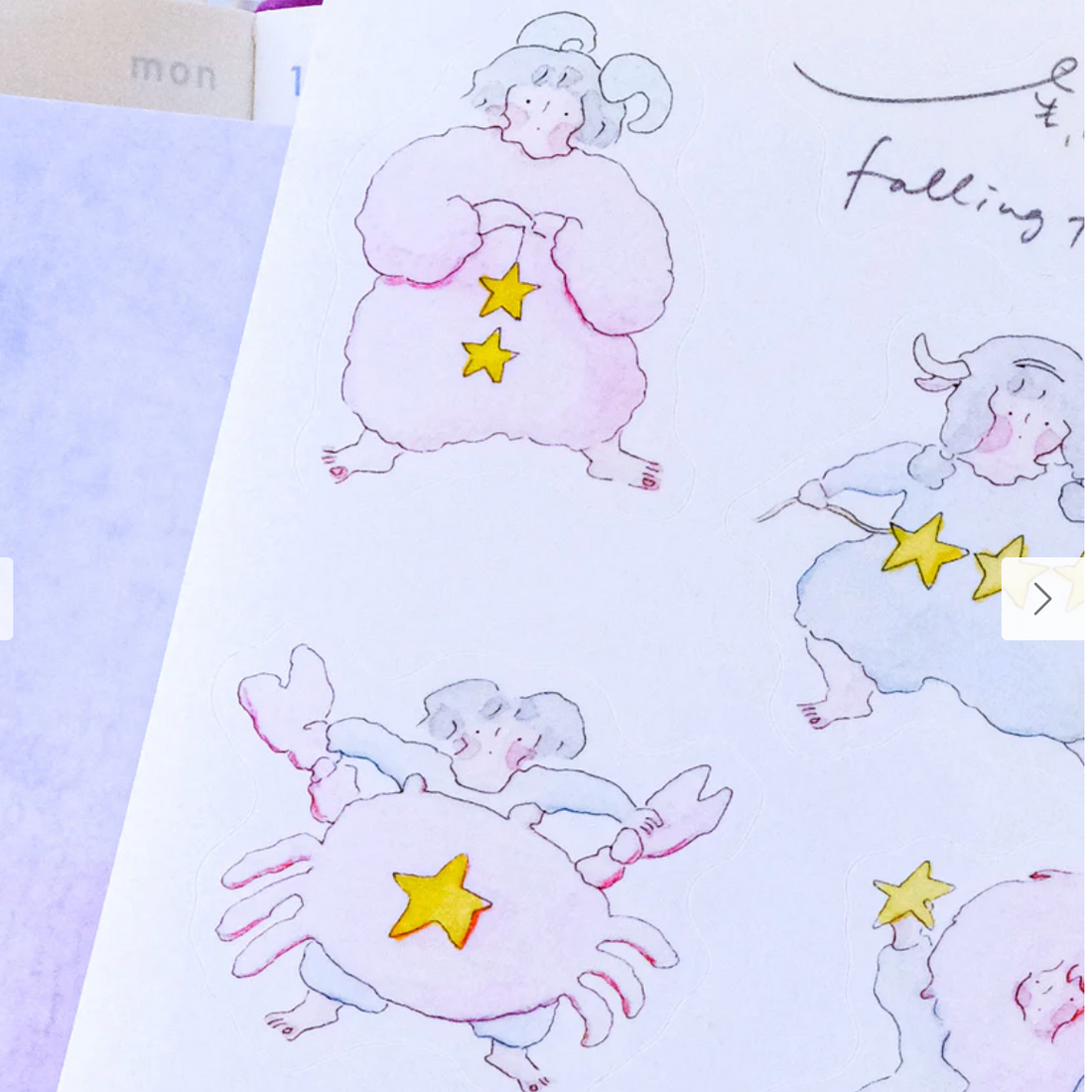 Falling from the Stars Sticker Sheet