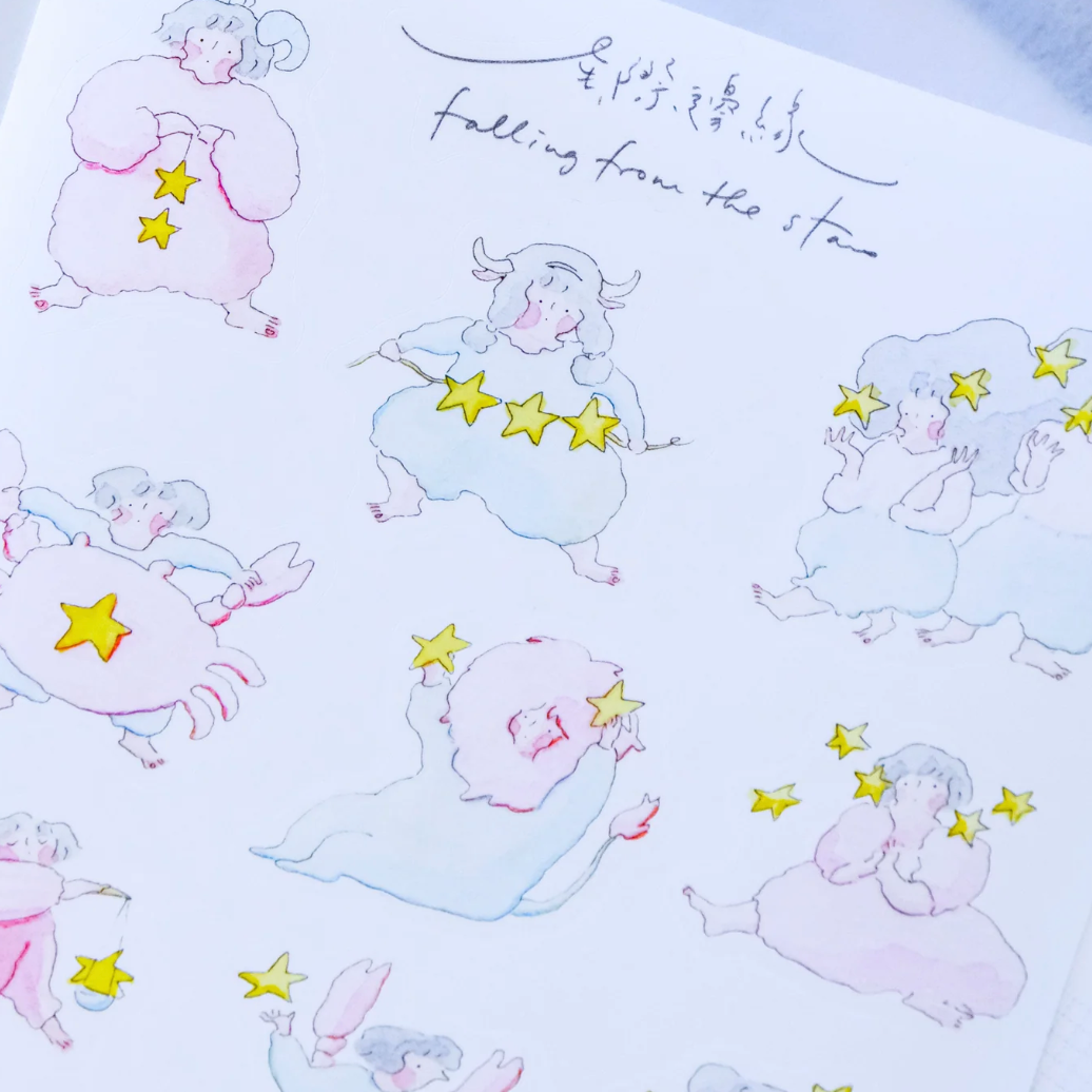 Falling from the Stars Sticker Sheet