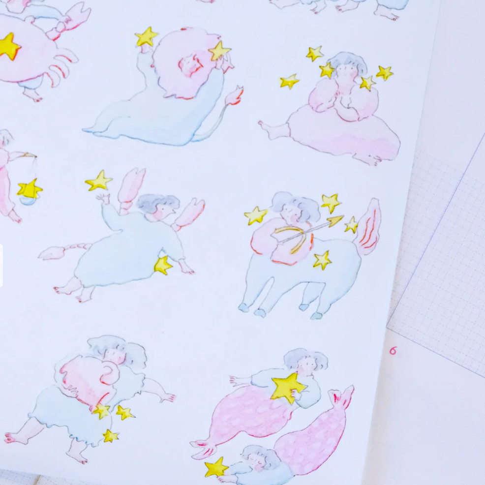 Falling from the Stars Sticker Sheet