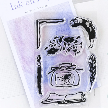 Ink on Paper Clear Stamps