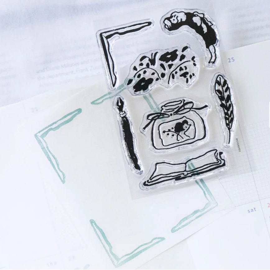 Ink on Paper Clear Stamps