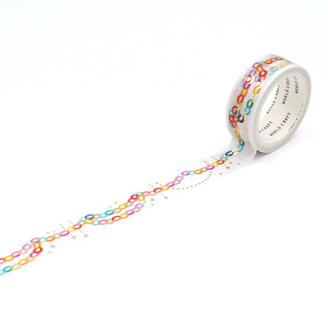 Gold Foil Paper Garland with Stars Washi Tape/ Masking Tape