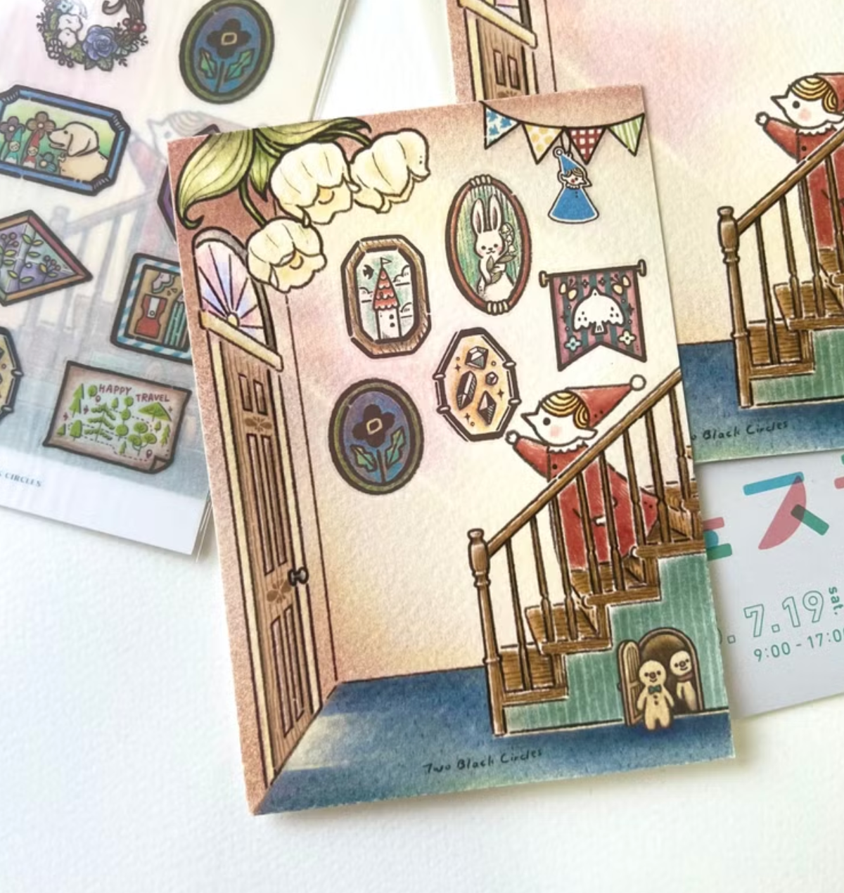 Print-On/ Transfer Sticker & Postcard Set