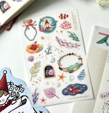 Print-On/ Transfer Sticker Sheet - Dance with the Waves