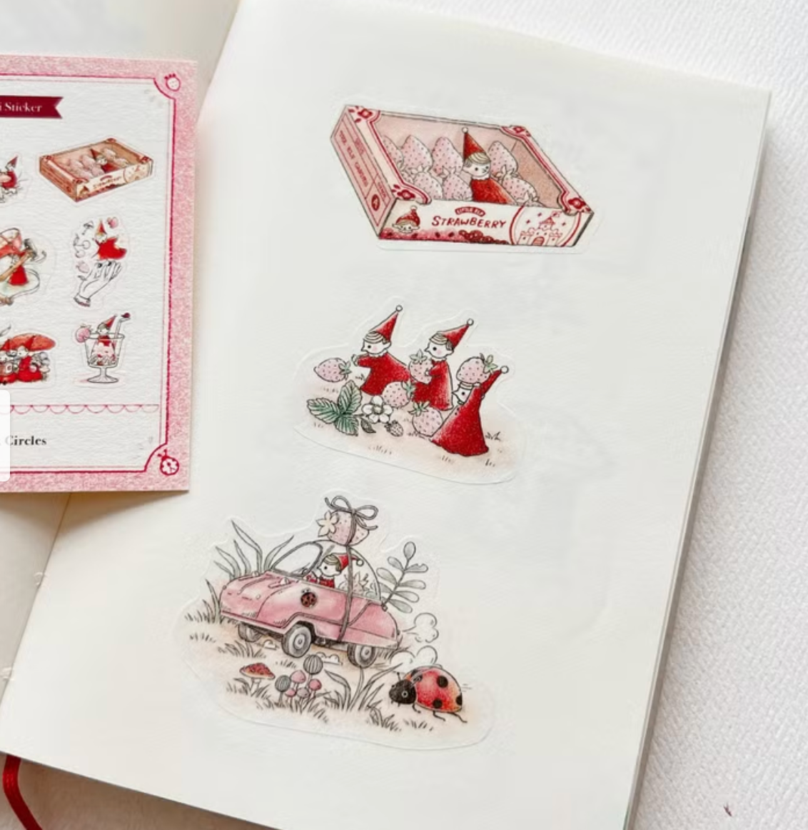 All About Red Stickers Set