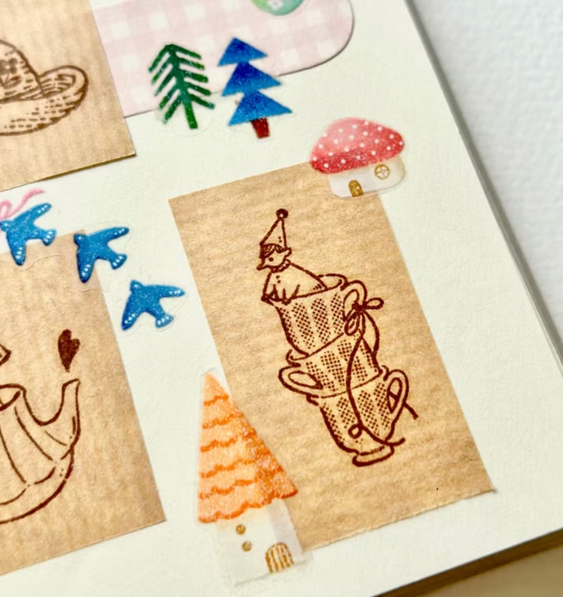 Little Elf & Teacups - The Good Time Stamp Collection