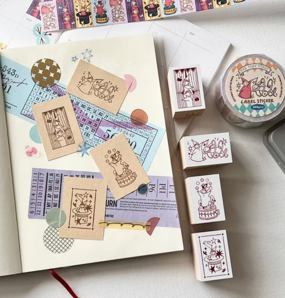 Rabbit Training Stamp - The Tiny Stage