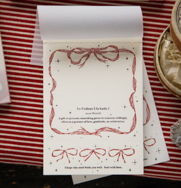 Ribbon Frame Letterpress Book