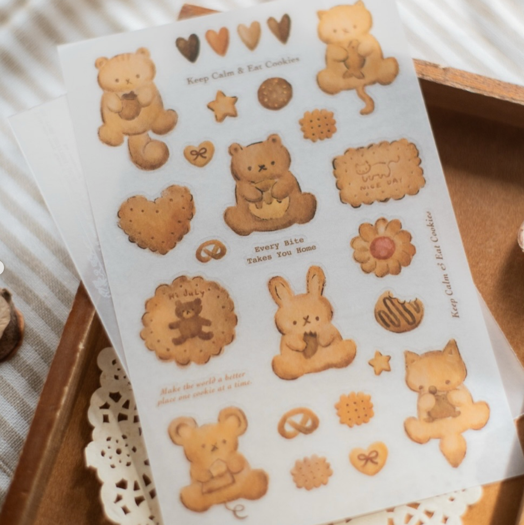 Cookies Transfer Sticker Sheet