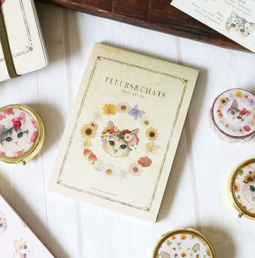 Fleurs & Chats Memo Books