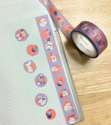 Washi Tape Moomin Maru Purple