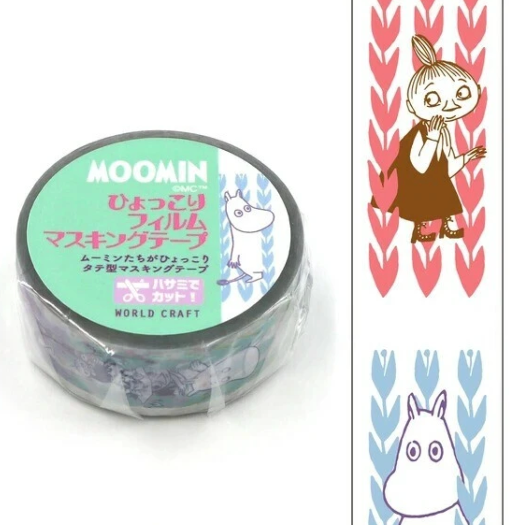 Tall Flower Moomin Clear Masking Tape