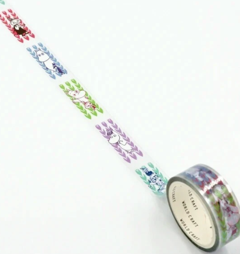 Tall Flower Moomin Clear Masking Tape
