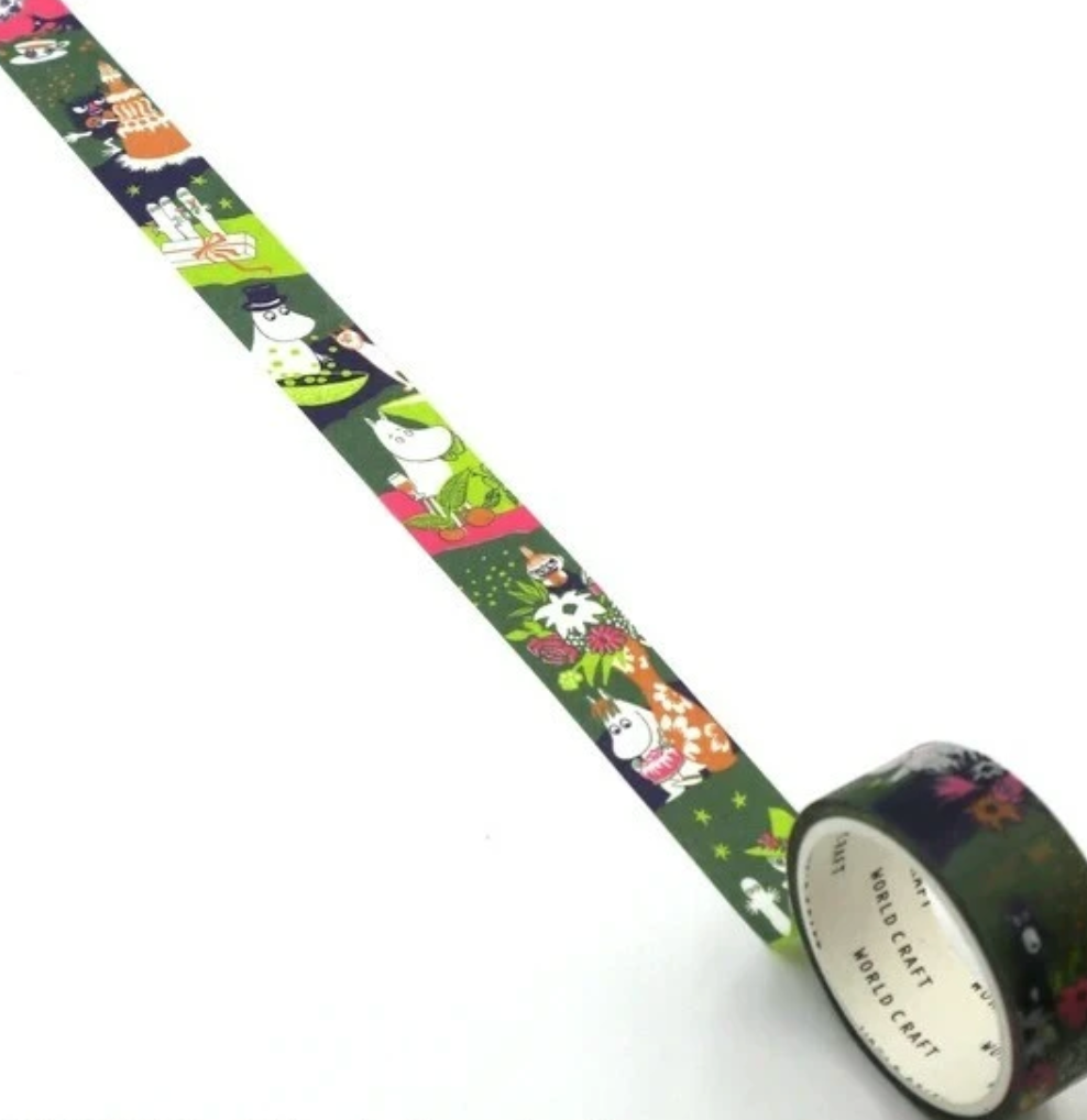 Washi Tape Moomin Cake Green
