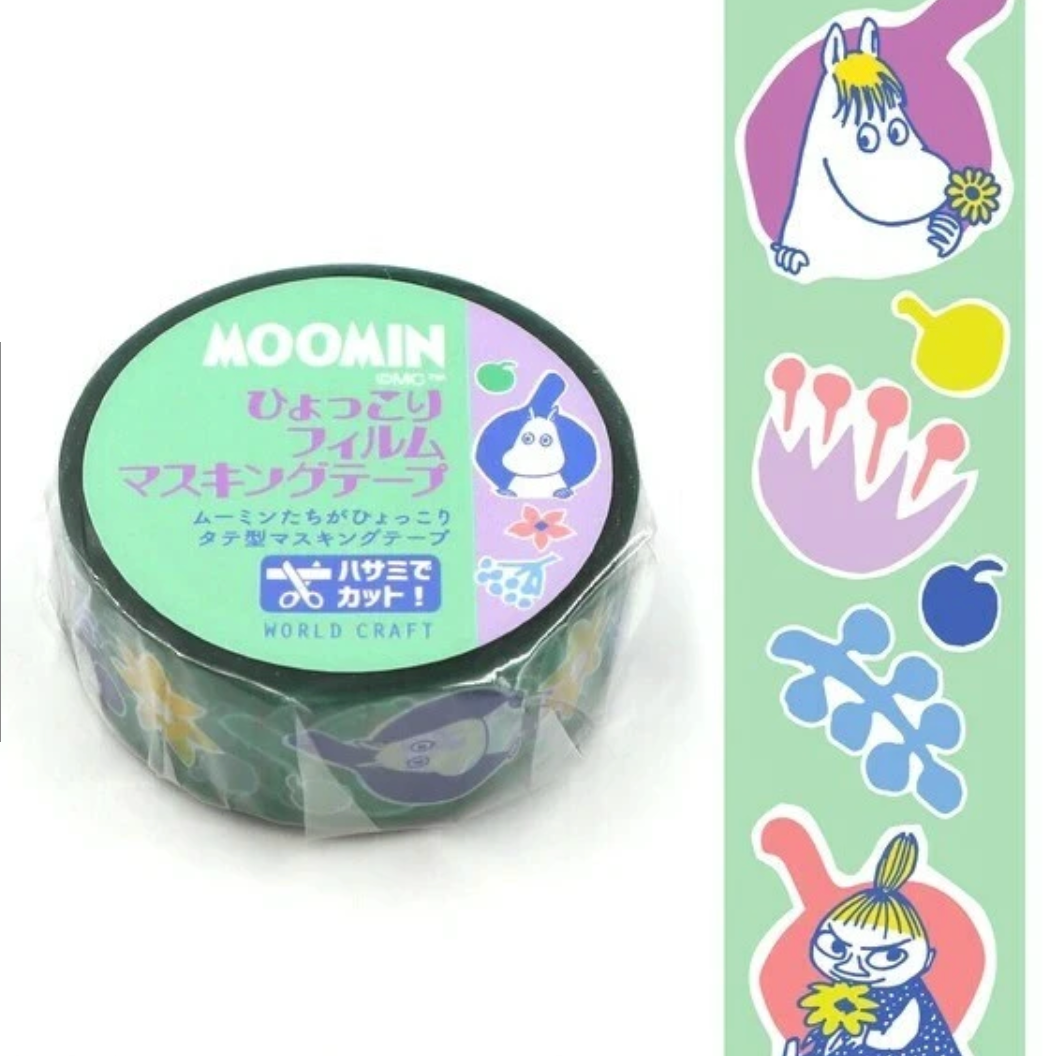 Flower Moomin Clear Masking Tape