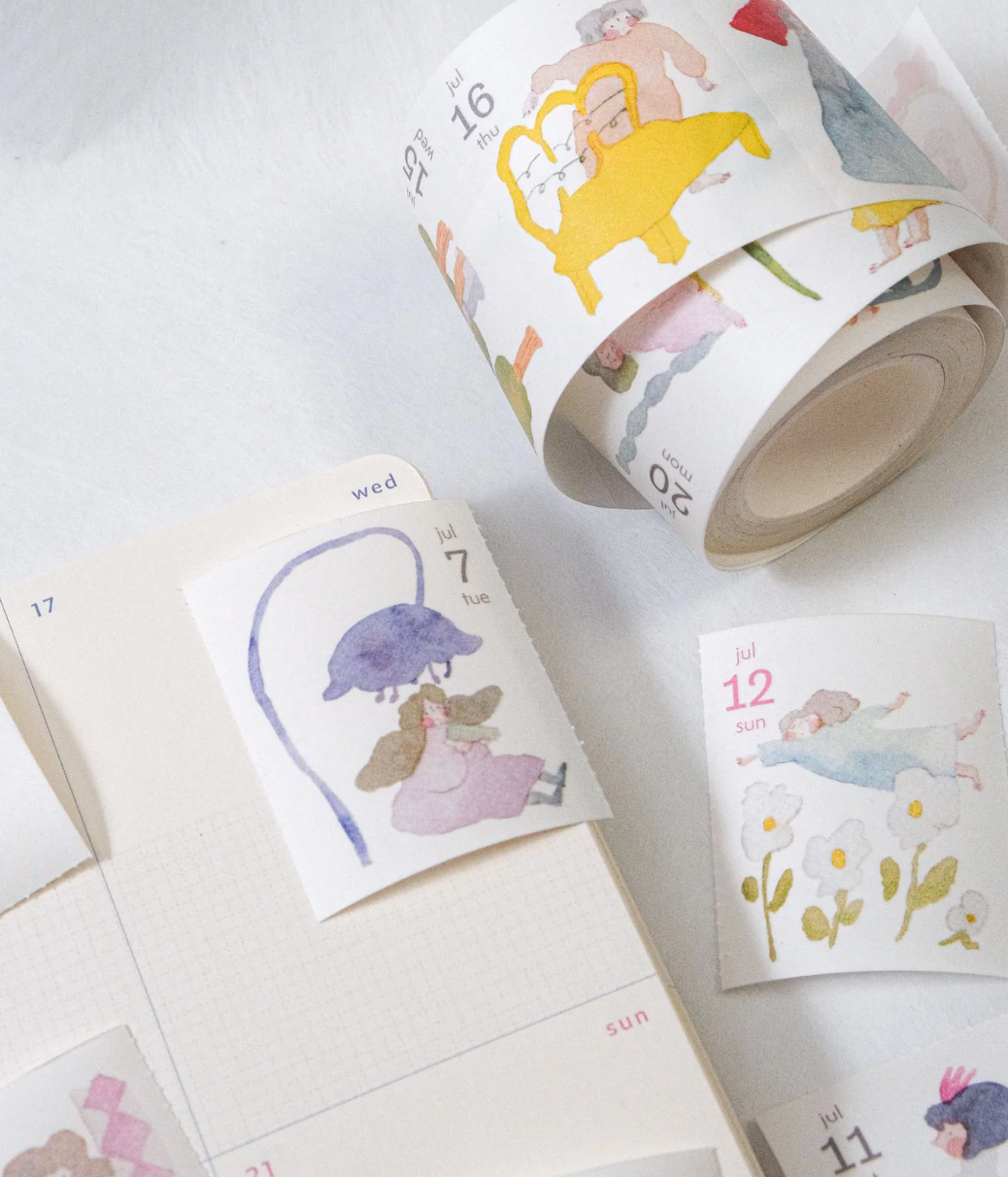 2026 Daily Washi Tape Set
