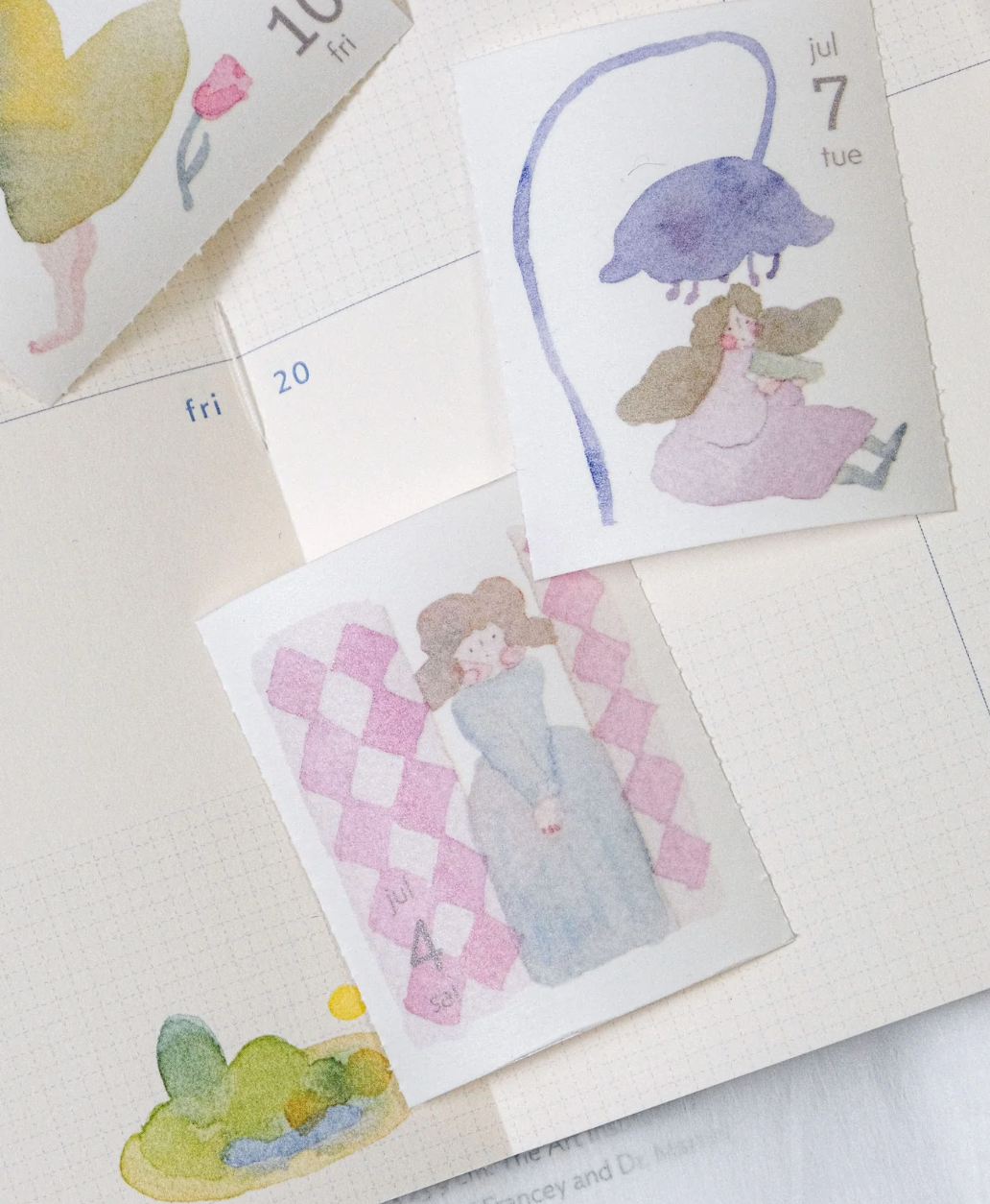 2026 Daily Washi Tape Set