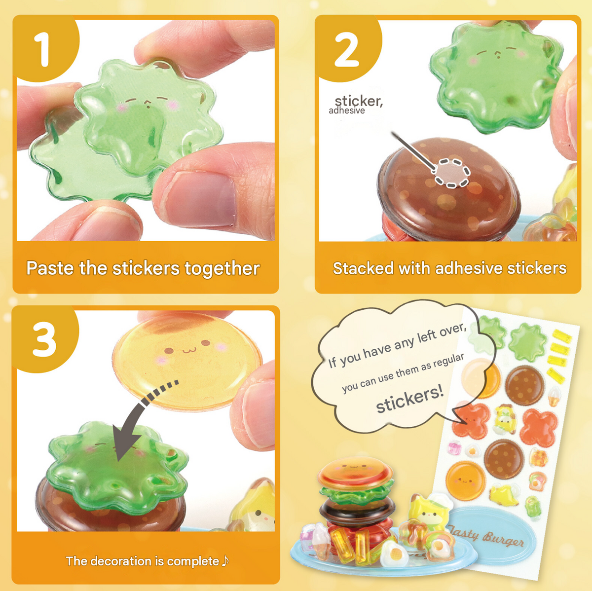 POP Seal/Stickers- Tasty Burger