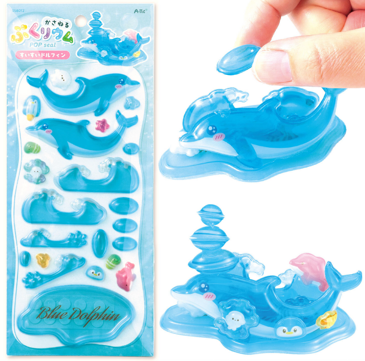 POP Seal/Stickers- Blue Dolphin