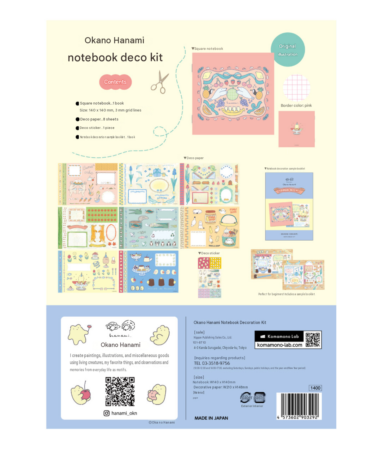 Notebook Deco Kit by Okano Hanami